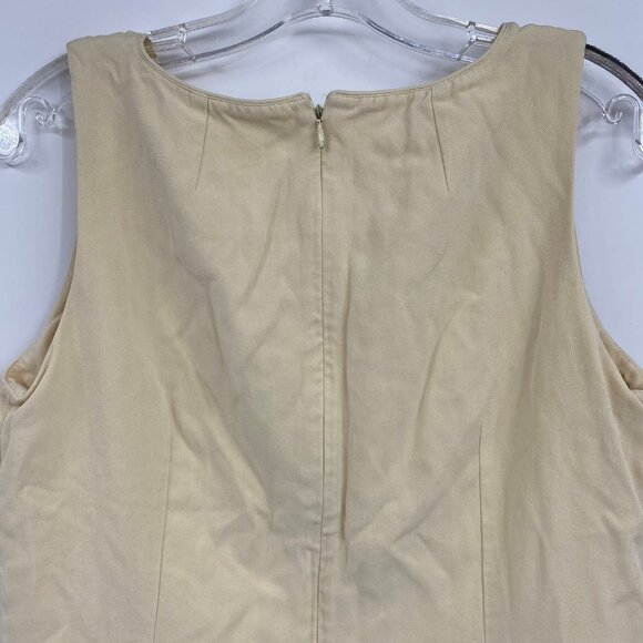Tommy Bahama Yellow Silk Sleeveless Mini Dress | Size 10 - Picture 4 of 6